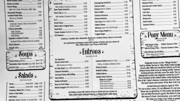 Foster's Coach House Tavern menu