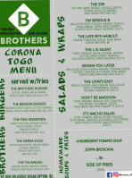 Brothers menu