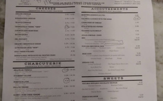 Sips Wine menu