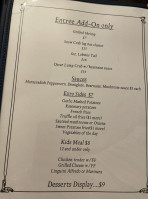 Aspen House menu