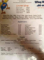 Rock City Cafe menu