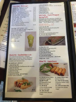 Cafe Trang's Pho menu