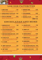 Los Dos Laredos menu