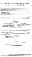 The Anchor Point Bistro menu