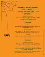 Ore Mill menu