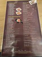 Sushi bomb menu