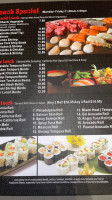Sumo Sushi Hibachi menu