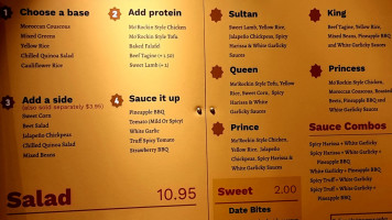 Mo'rockin Fusion menu