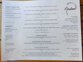 Arden menu