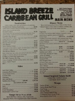 Island Breeze Caribbean Grill menu