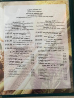 Gee's Family menu