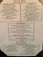 Cody's Restaurant Bar Patio menu