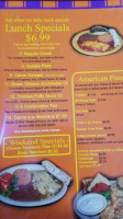 Norma's Place Mexican Food menu