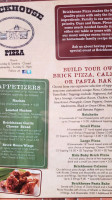 Brickhouse Pizza menu