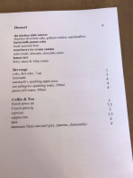 The Kitchen Table menu
