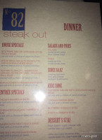 82 Steak Out menu