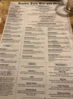 Roadie Joe's menu