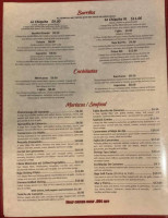 La Chiquita menu