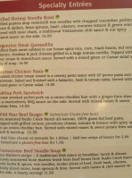 Wild Pear Catering & Deli menu