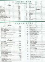 Fancy Q Sushi Grill menu