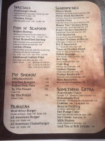 Wolf River Cafe menu