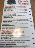 The Half Shell menu