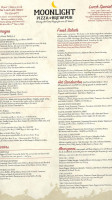 Moonlight Pizza Brewpub menu