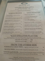 Oyster 369 menu