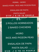 Mangu Delight menu