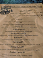 Route 20 Pub &grub menu