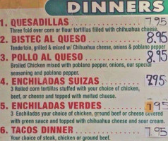El Alegre Burrito menu