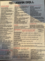 Aj's Urban Grill menu