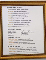 Godly Smoothies Acai Bowls menu