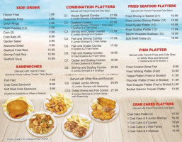 Jc Crab House menu