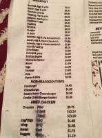 Williams Seafood menu