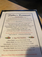 Father's menu