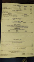 Napoli Pizzeria menu