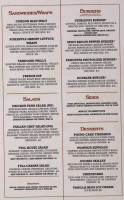 Sterling's Cafe And Grille menu