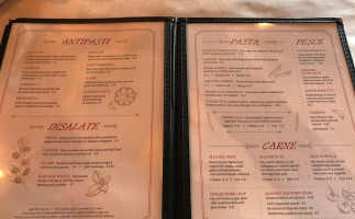 Pasto Italiano Restaurant Bar menu