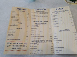 Anchor Seafood Place menu