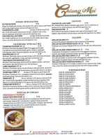 Chiang Mai Thai Cookhouse menu