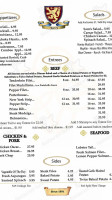 Sam's Steakhouse menu