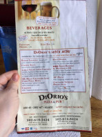 DiOrio's Pizza & Pub menu