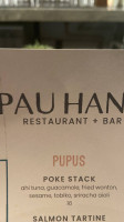 Pau Hana menu