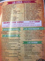Los Tequilas menu