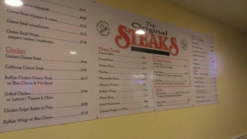 Steaks Unlimited menu