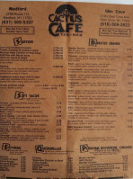 Cactus Cafe, Glen Cove menu