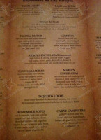 Los Arroyos Downtown Mexican menu