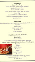 Epicurean Room At Assabet menu