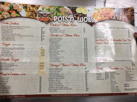 Pots N Woks menu